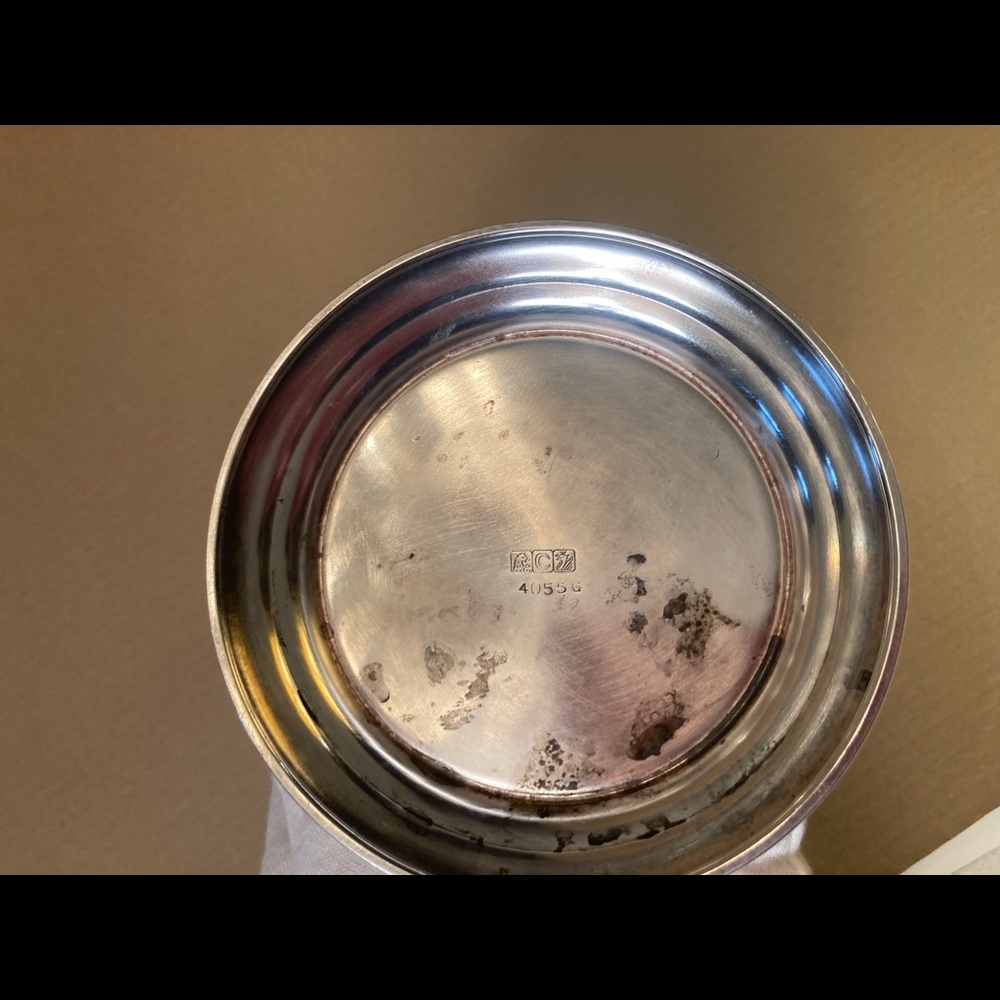 COPY - Sterling silver plate Georgian style water pitcher wide ice guard spout - Picture 11 of 12